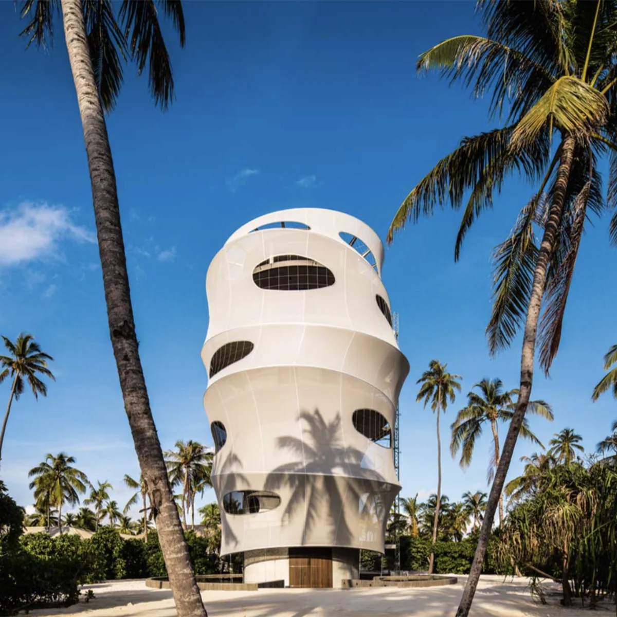 velaa multi-story wine cellar
